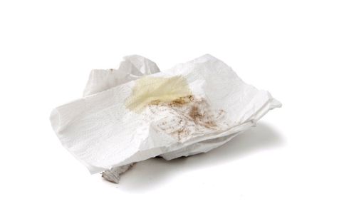 Beskidt køkkenrulle til restaffald