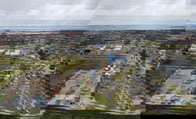 Overdækning Skagen Renseanlæg dronebillede