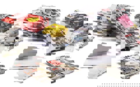 Papir indsamlet til papiraffald