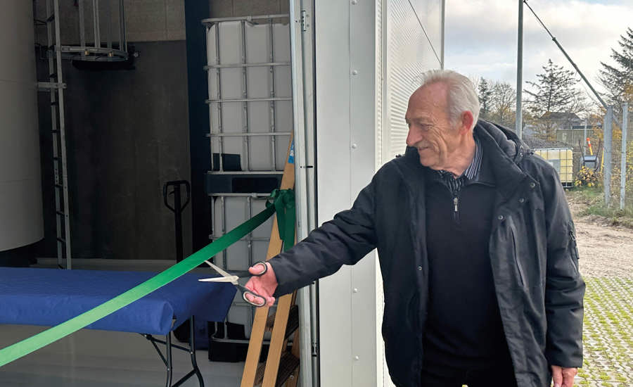 Bestyrelsesformand Erik Kyed Trolle indviede anlægget