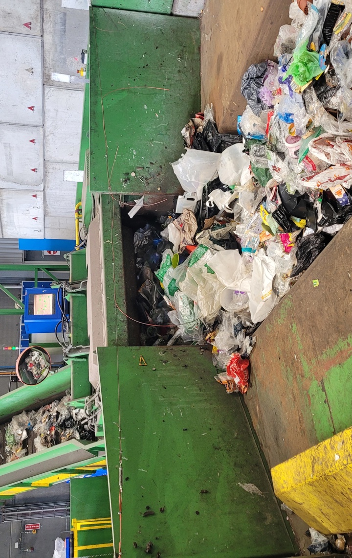 Sorteringsanlæg sorterer genanvendeligt affald