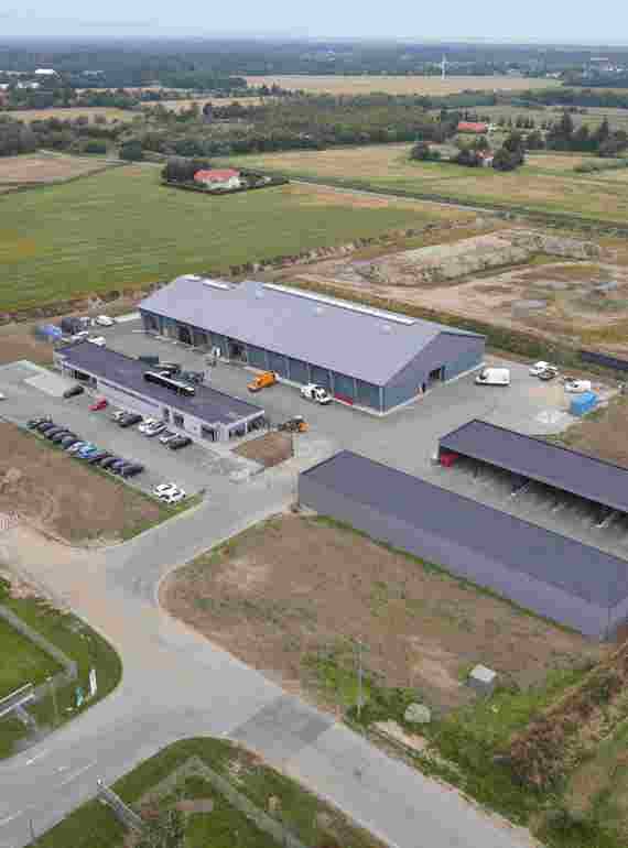 Dronebillede af Frederikshavn Ressourcecenter Dronebillede af Frederikshavn Ressourcecenter