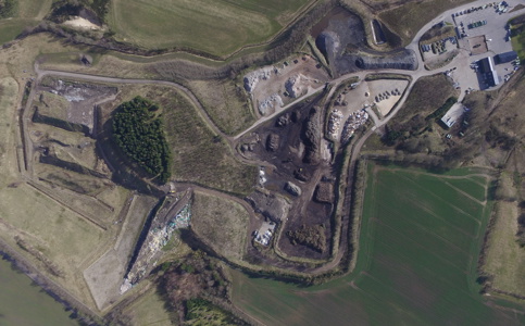 Ravnshøj MIljøanlæg set fra oven